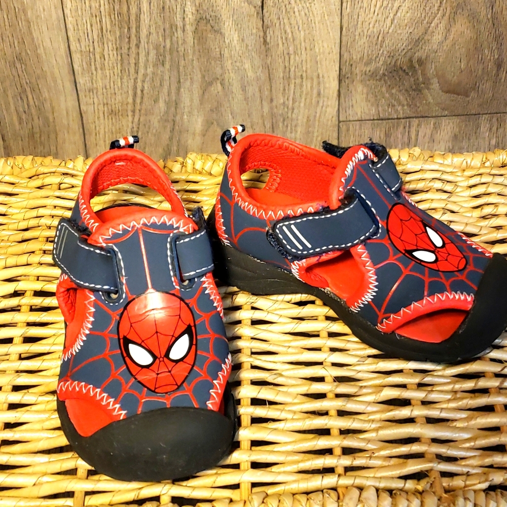 Marvel Brand Spiderman Toddler Sandals.